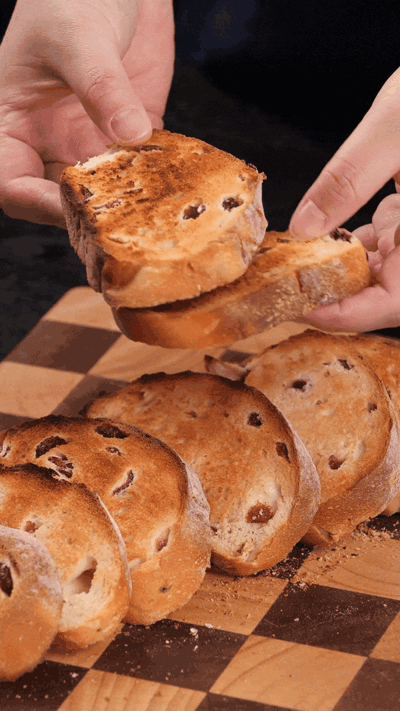 歐包切片，復烤烤脆